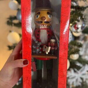 Rare Vintage Kurt Adler 12" Wooden Nutcracker - Toy Maker